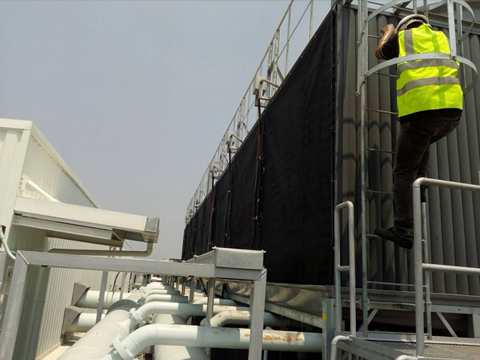 บรรยากาศการติดตั้ง Air intake filter ที่ Minebea 6